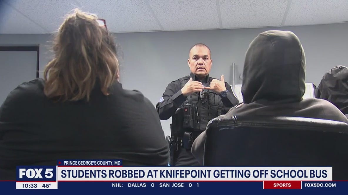 Students robbed at knifepoint getting off school bus in Prince George's Co.